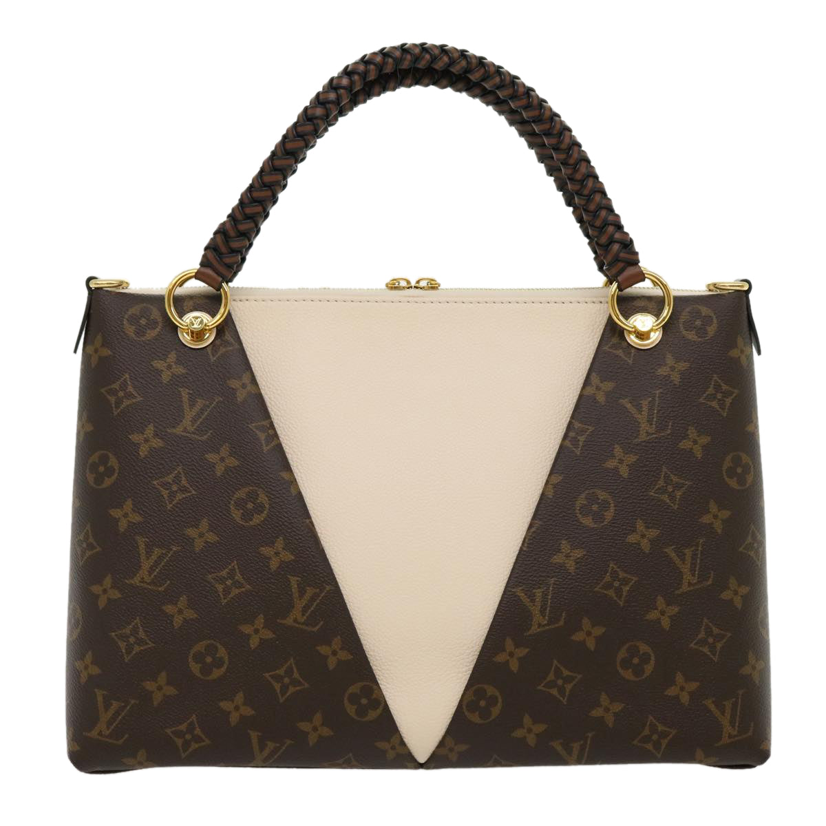 LOUIS VUITTON Monogram V Tote MM Tote Bag 2way M45273 LV Auth 30668A