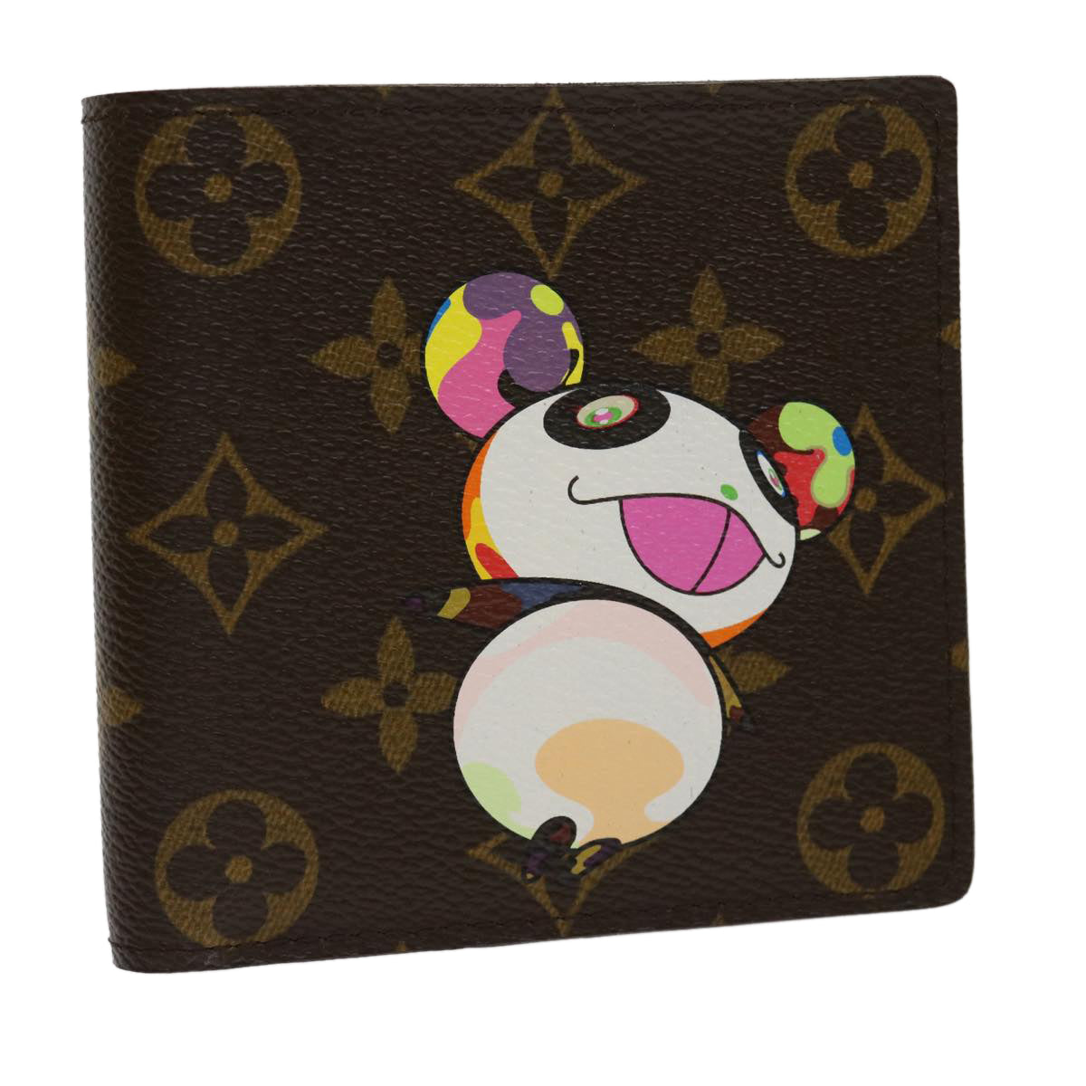 LOUIS VUITTON Monogram Panda Portefeuille Marco Wallet M61666 LV Auth 30720A