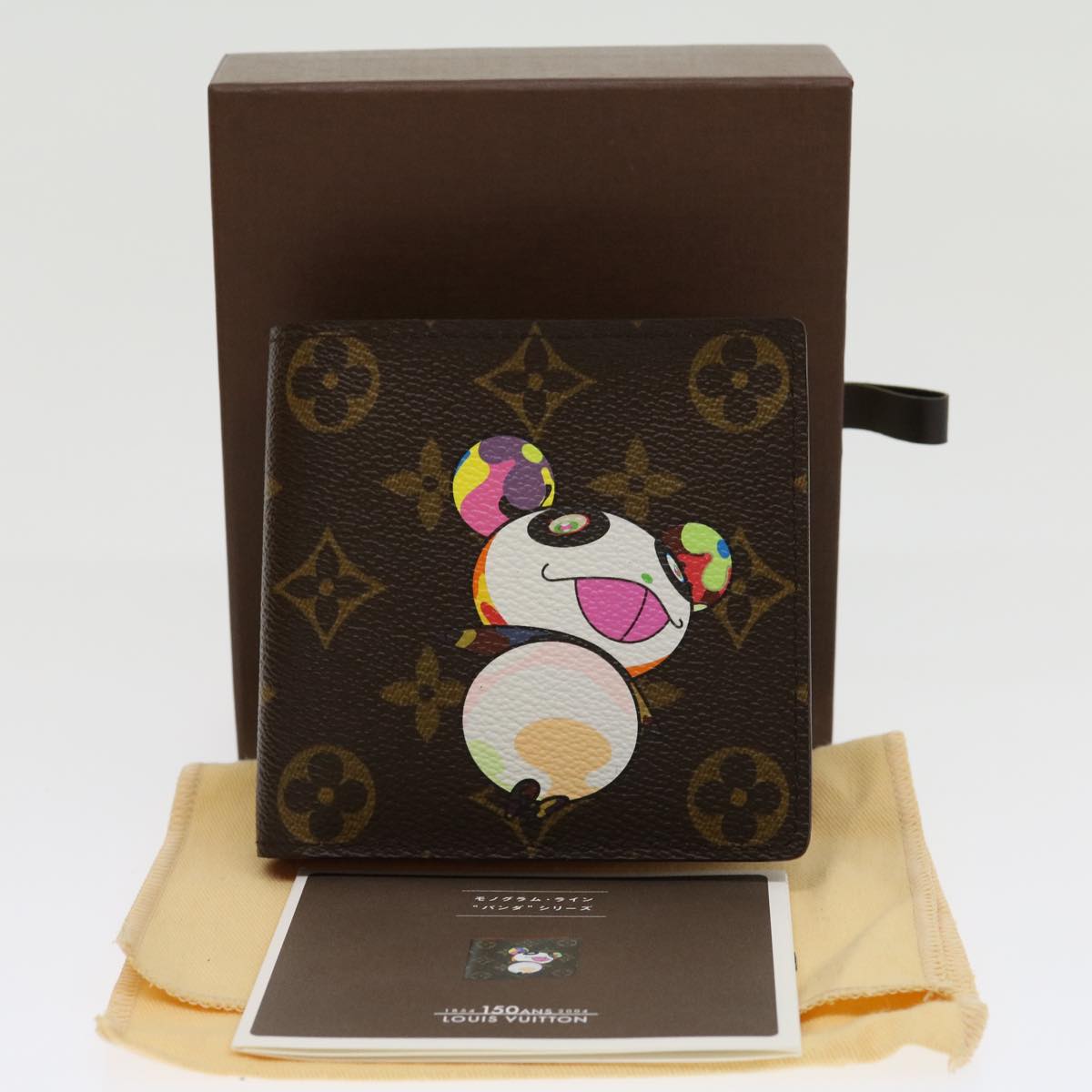 LOUIS VUITTON Monogram Panda Portefeuille Marco Wallet M61666 LV Auth 30720A