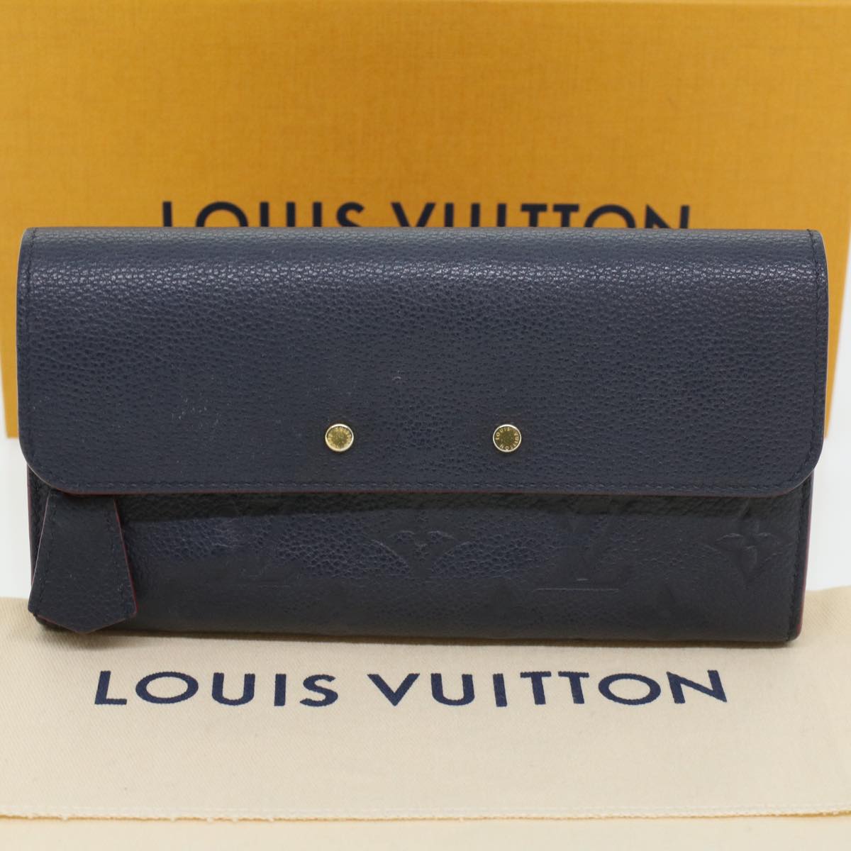 LOUIS VUITTON Monogram Empreinte Portefeuille Pont Neuf Wallet M62127 Auth 30721