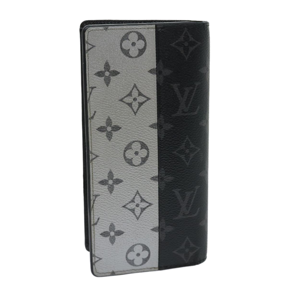 LOUIS VUITTON Eclipse Split Portefeuille Braza Long Wallet M63027 LV Auth 30731A