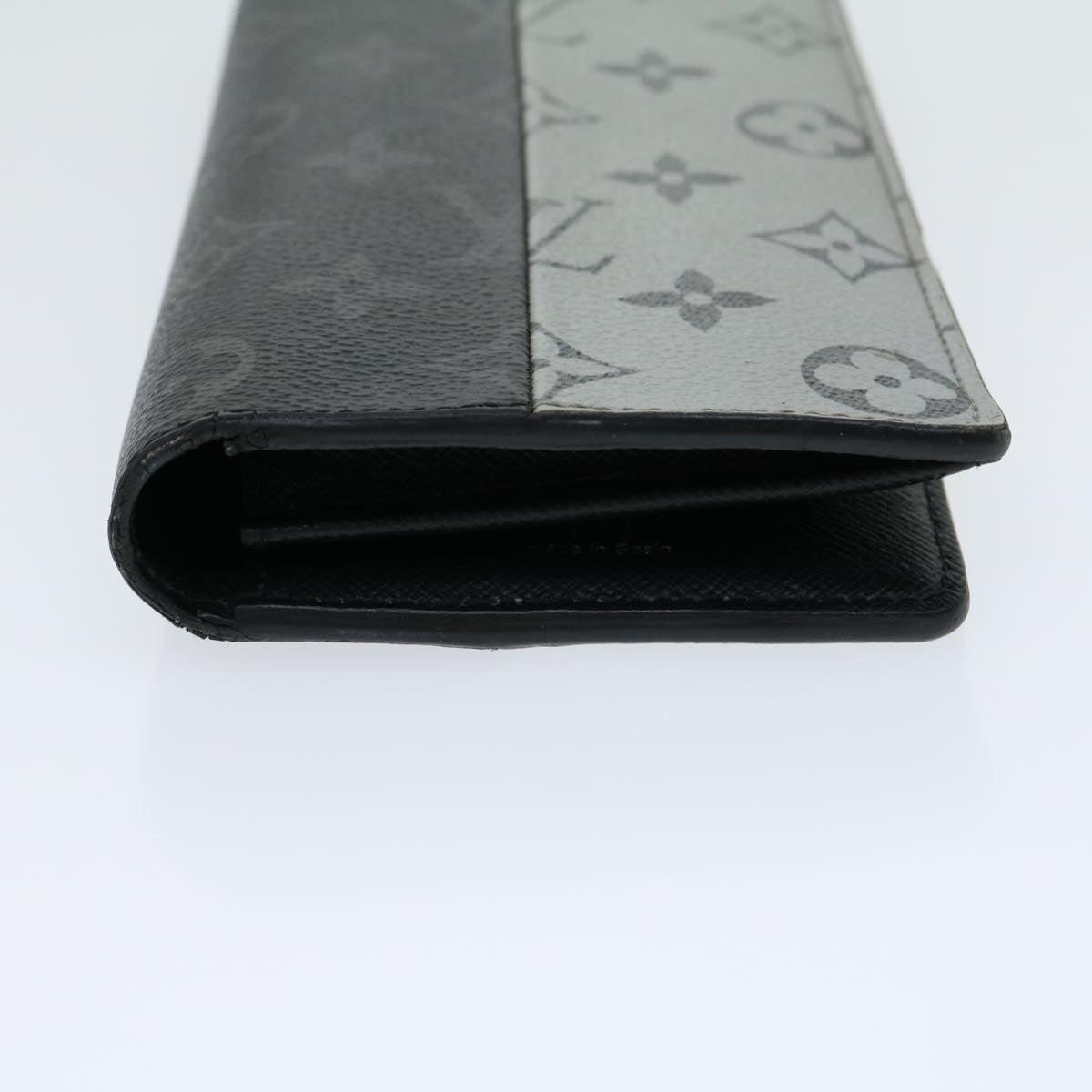 LOUIS VUITTON Eclipse Split Portefeuille Braza Long Wallet M63027 LV Auth 30731A