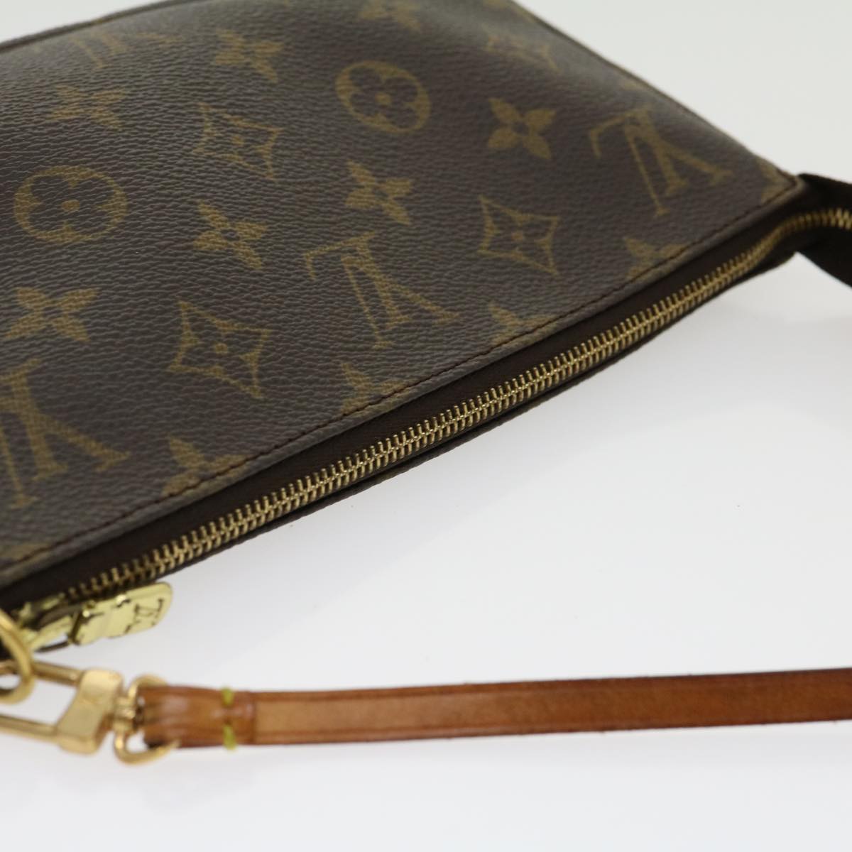 LOUIS VUITTON Monogram Pochette Accessoires Pouch M51980 LV Auth 30757