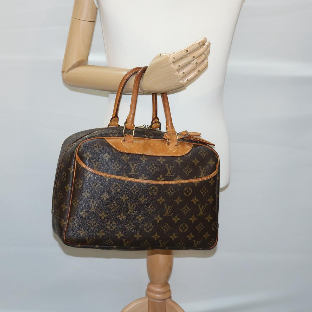 LOUIS VUITTON Monogram Deauville Hand Bag M47270 LV Auth 30761