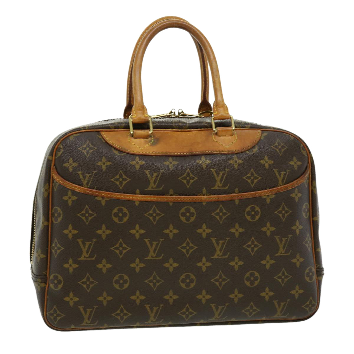 LOUIS VUITTON Monogram Deauville Hand Bag M47270 LV Auth 30775