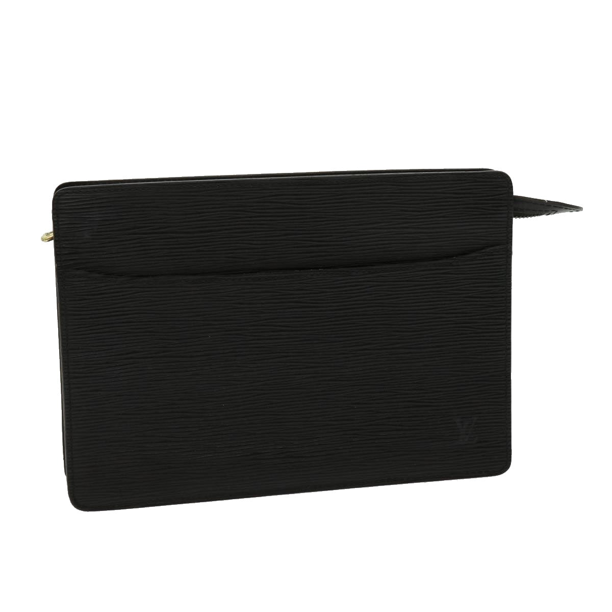 LOUIS VUITTON Epi Pochette Homme Clutch Bag Black M52522 LV Auth 30803