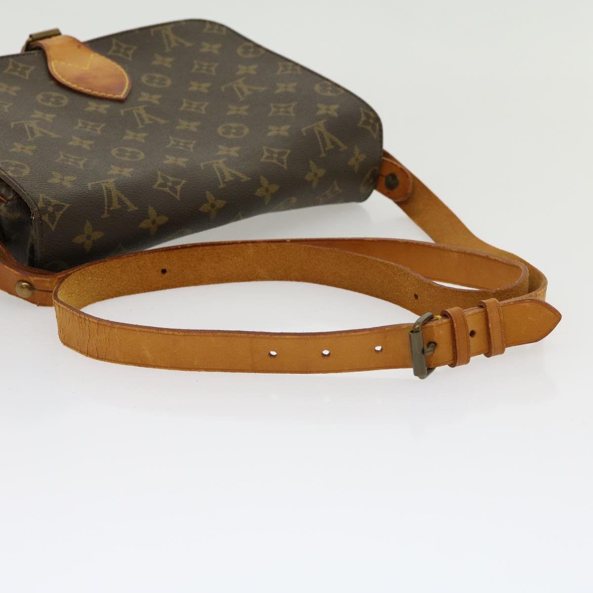 LOUIS VUITTON Monogram Cartouchiere GM Shoulder Bag M51252 LV Auth 30833