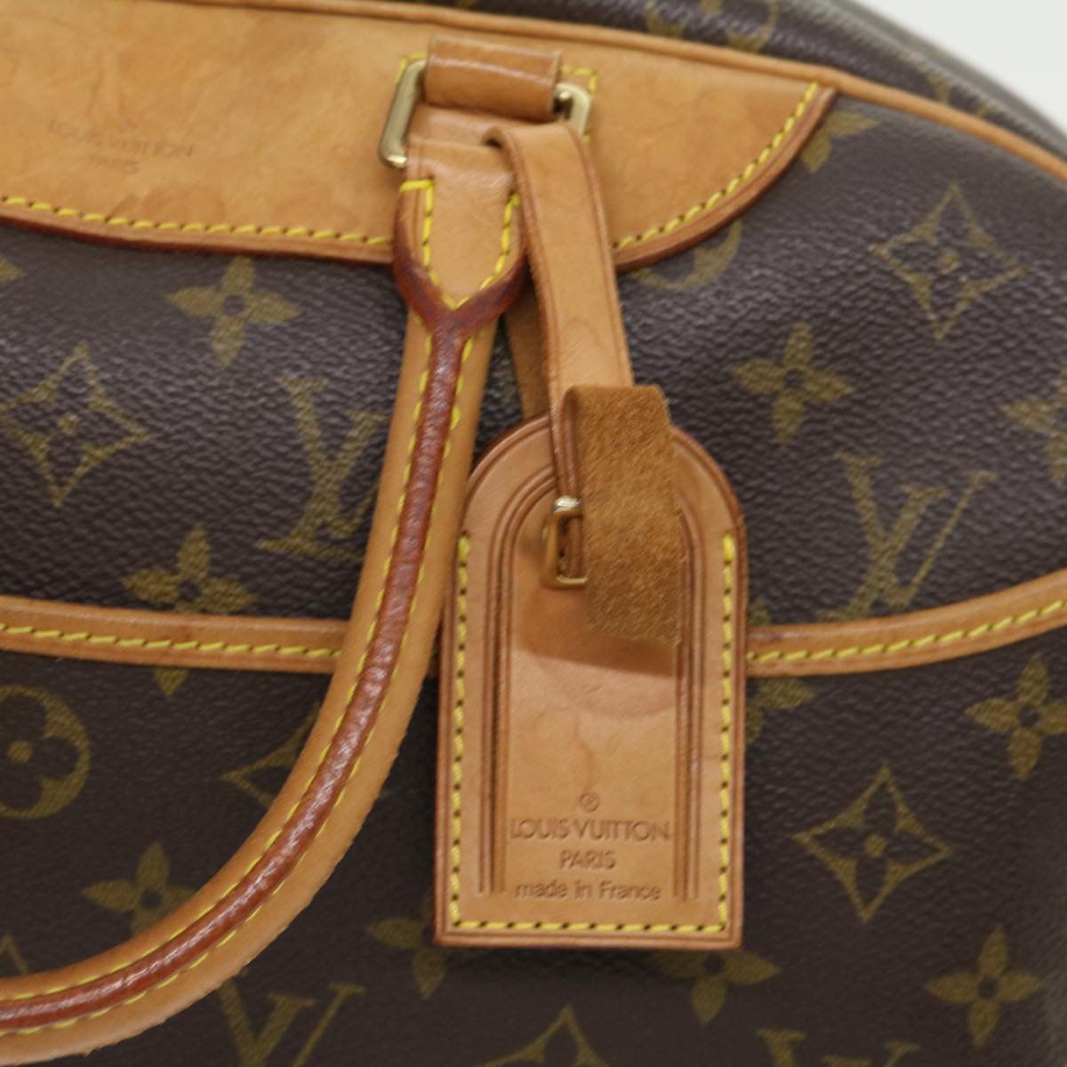 LOUIS VUITTON Monogram Deauville Hand Bag M47270 LV Auth 30838