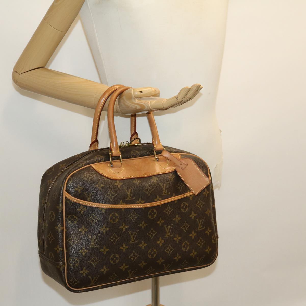 LOUIS VUITTON Monogram Deauville Hand Bag M47270 LV Auth 30838