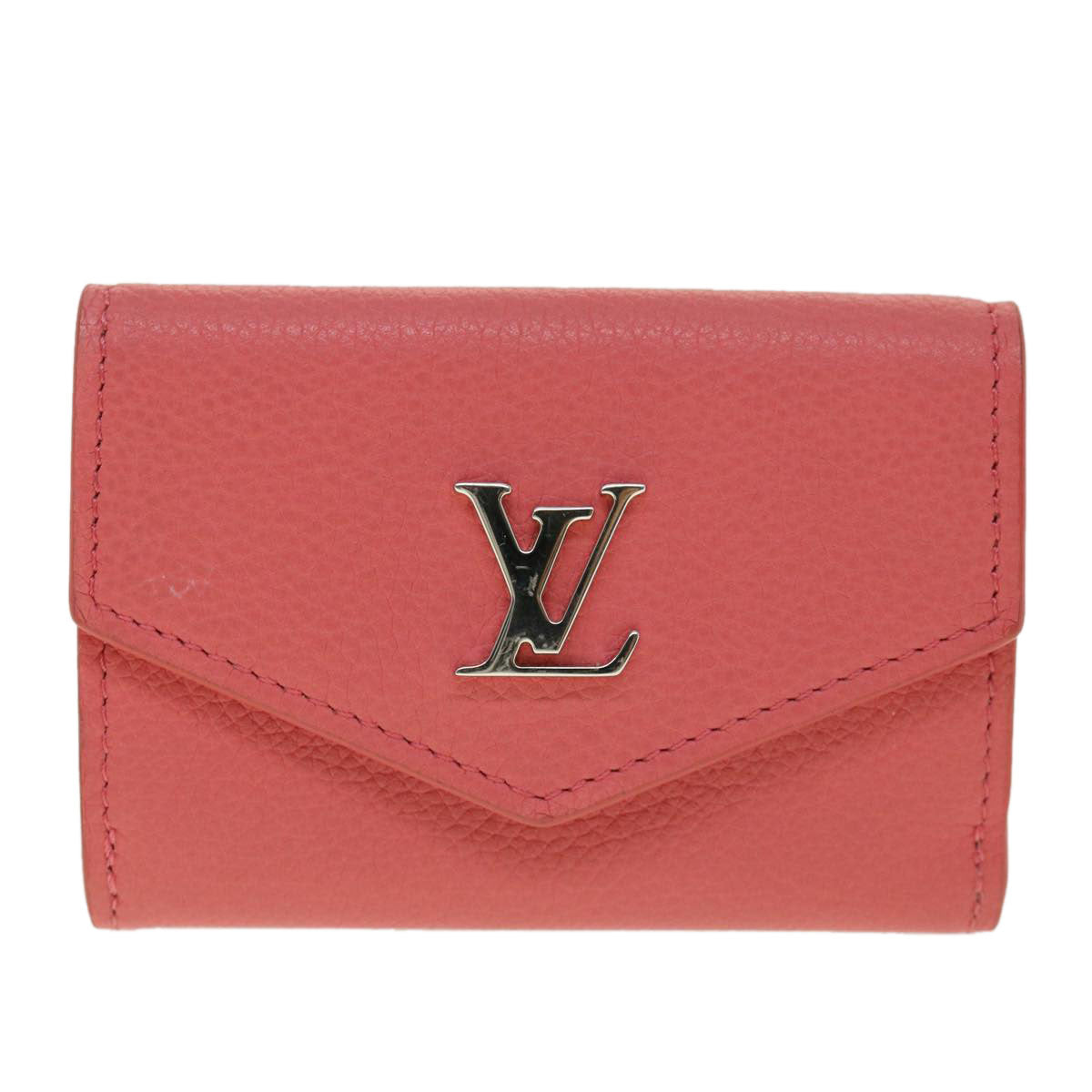 LOUIS VUITTON Portefeuille Rock Mini Wallet Leather Pink M67858 LV Auth 30932