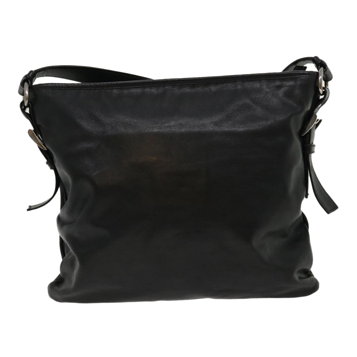 PRADA Shoulder Bag Leather Black VA0802 Auth 30998 - 0