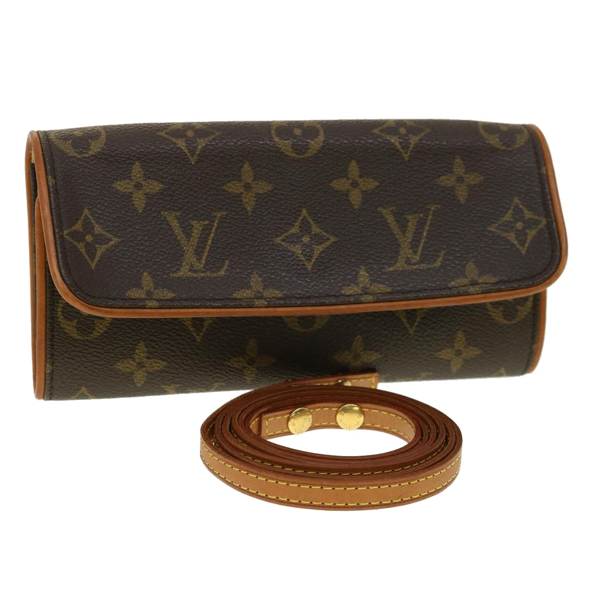 LOUIS VUITTON Monogram Pochette Twin PM Shoulder Bag M51854 LV Auth 31010