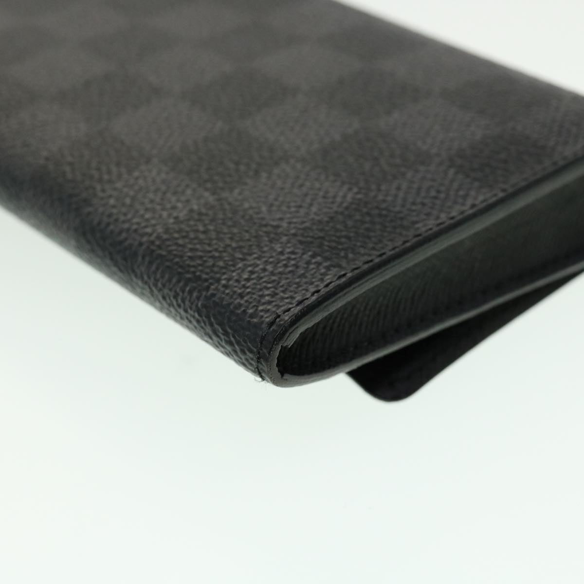 LOUIS VUITTON Damier Graphite Portefeuille long Modulable N63084 LV Auth 31040