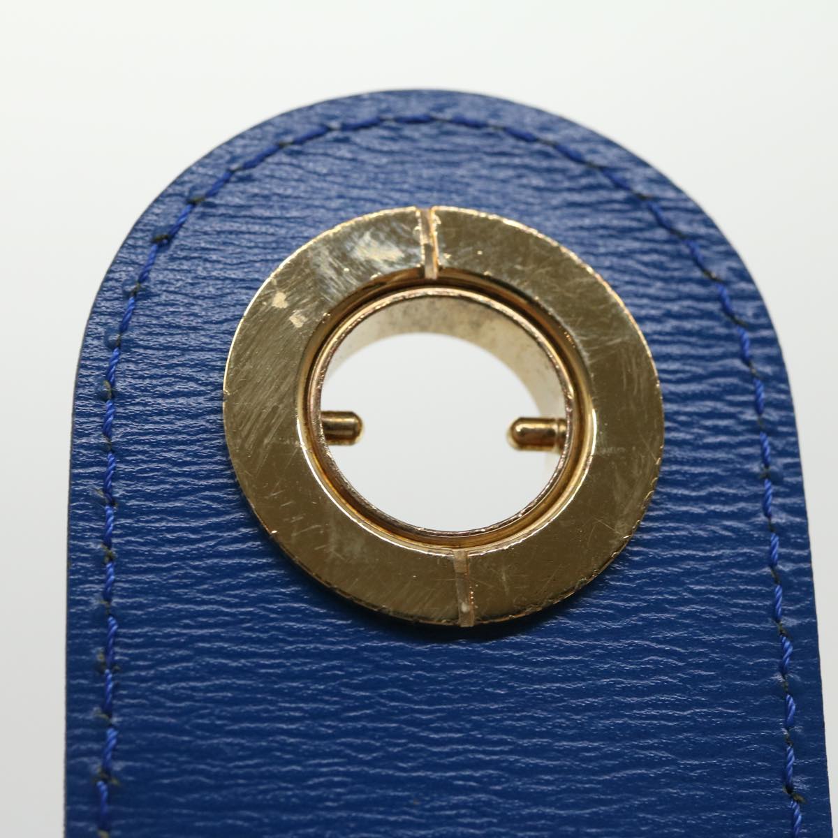 LOUIS VUITTON Epi Capucines Shoulder Bag Blue M52345 LV Auth 31094