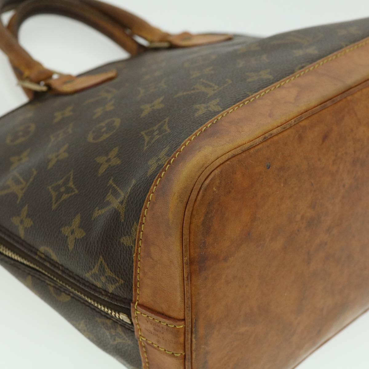 LOUIS VUITTON Monogram Alma Hand Bag M51130 LV Auth 31146