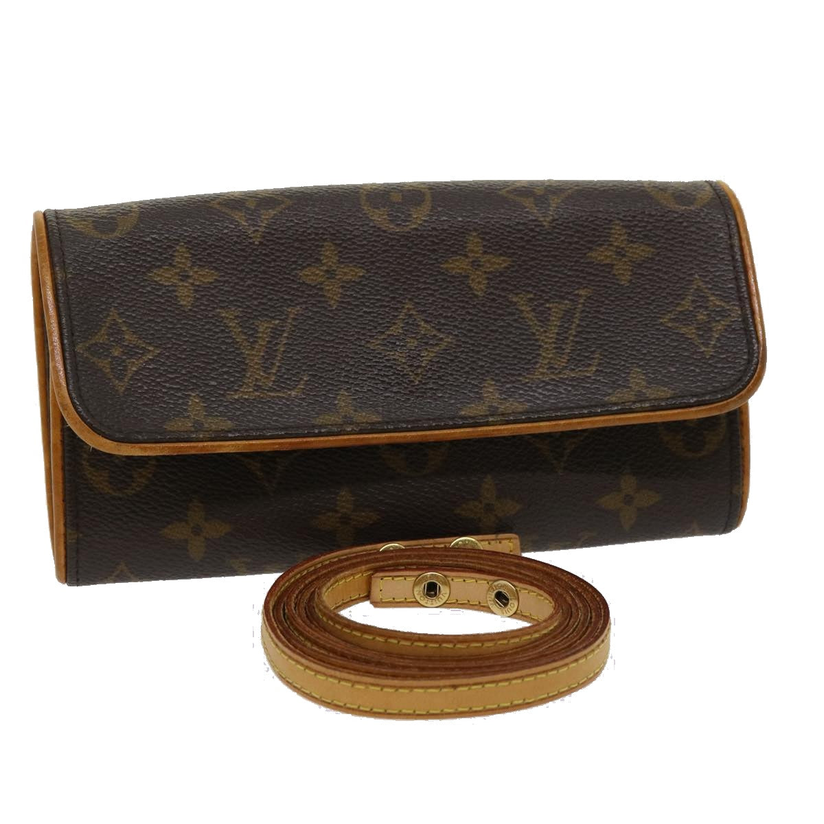 LOUIS VUITTON Monogram Pochette Twin PM Shoulder Bag M51854 LV Auth 31167