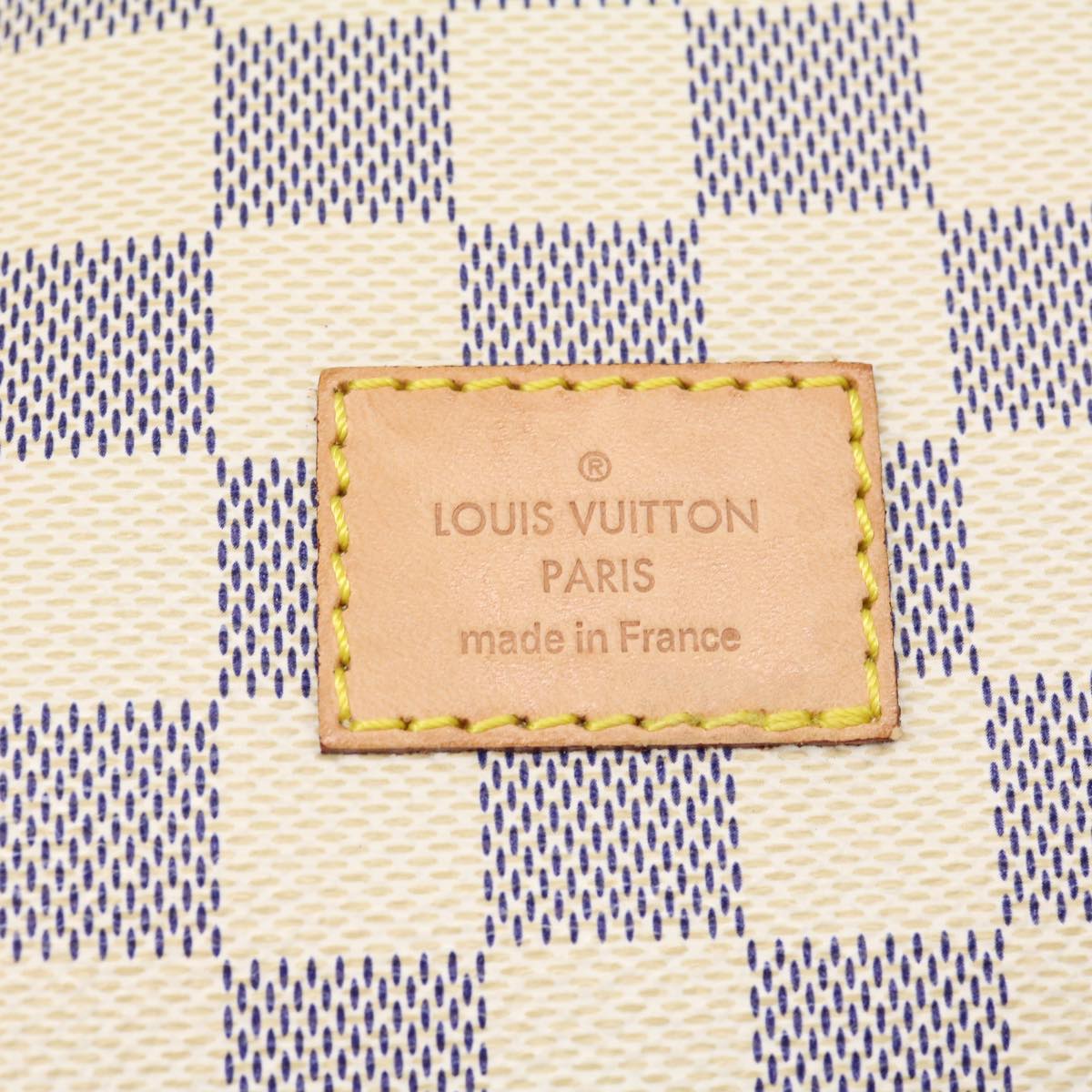 LOUIS VUITTON Damier Azur Canvas Saumur 30 Shoulder Bag N48202 LV Auth 31179A