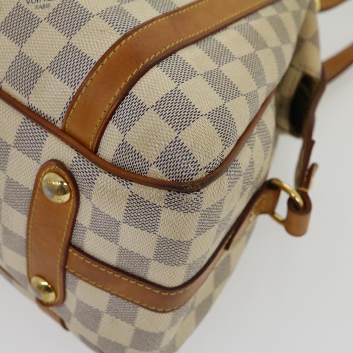 LOUIS VUITTON Damier Azur Stresa PM Tote Bag N42220 LV Auth 31218