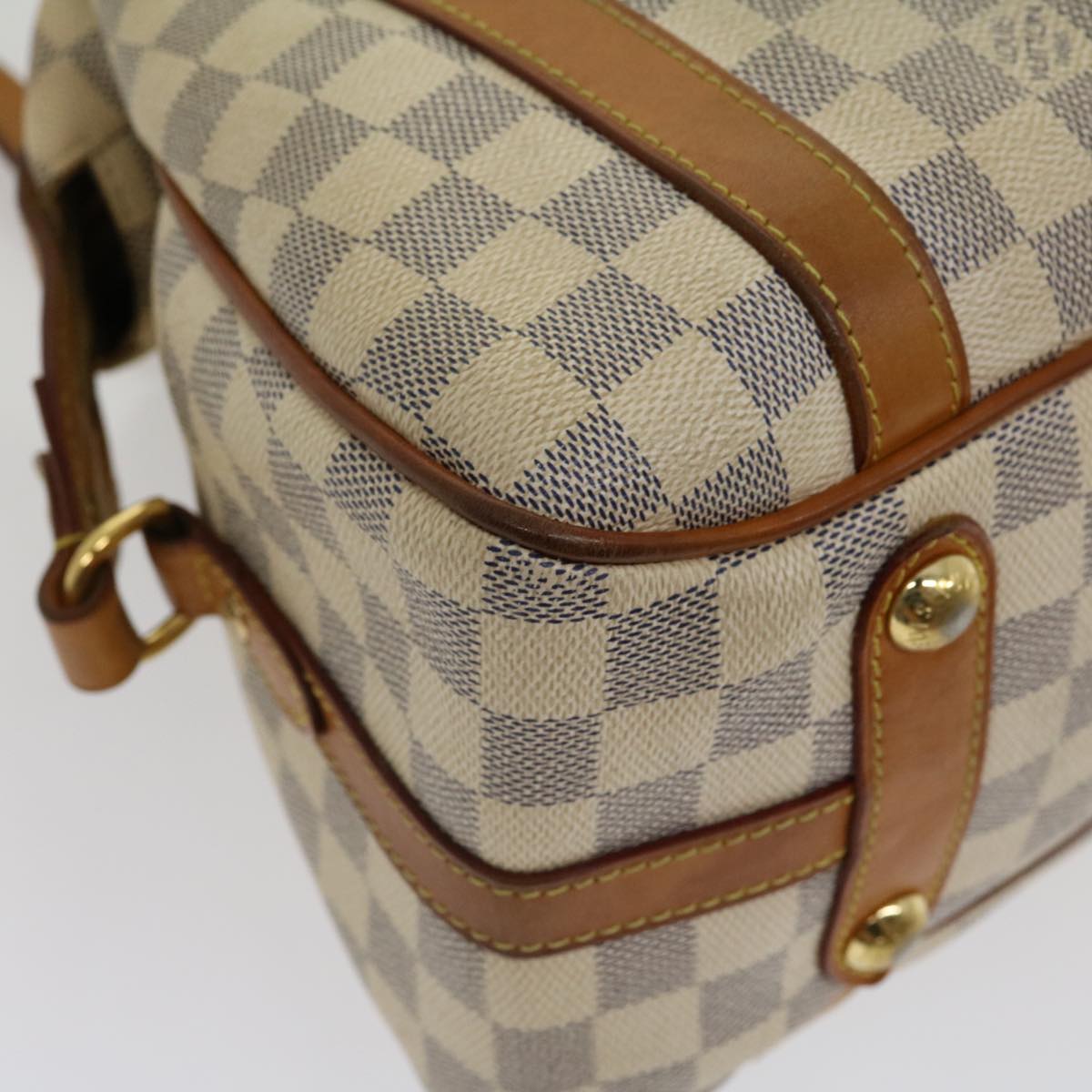 LOUIS VUITTON Damier Azur Stresa PM Tote Bag N42220 LV Auth 31218