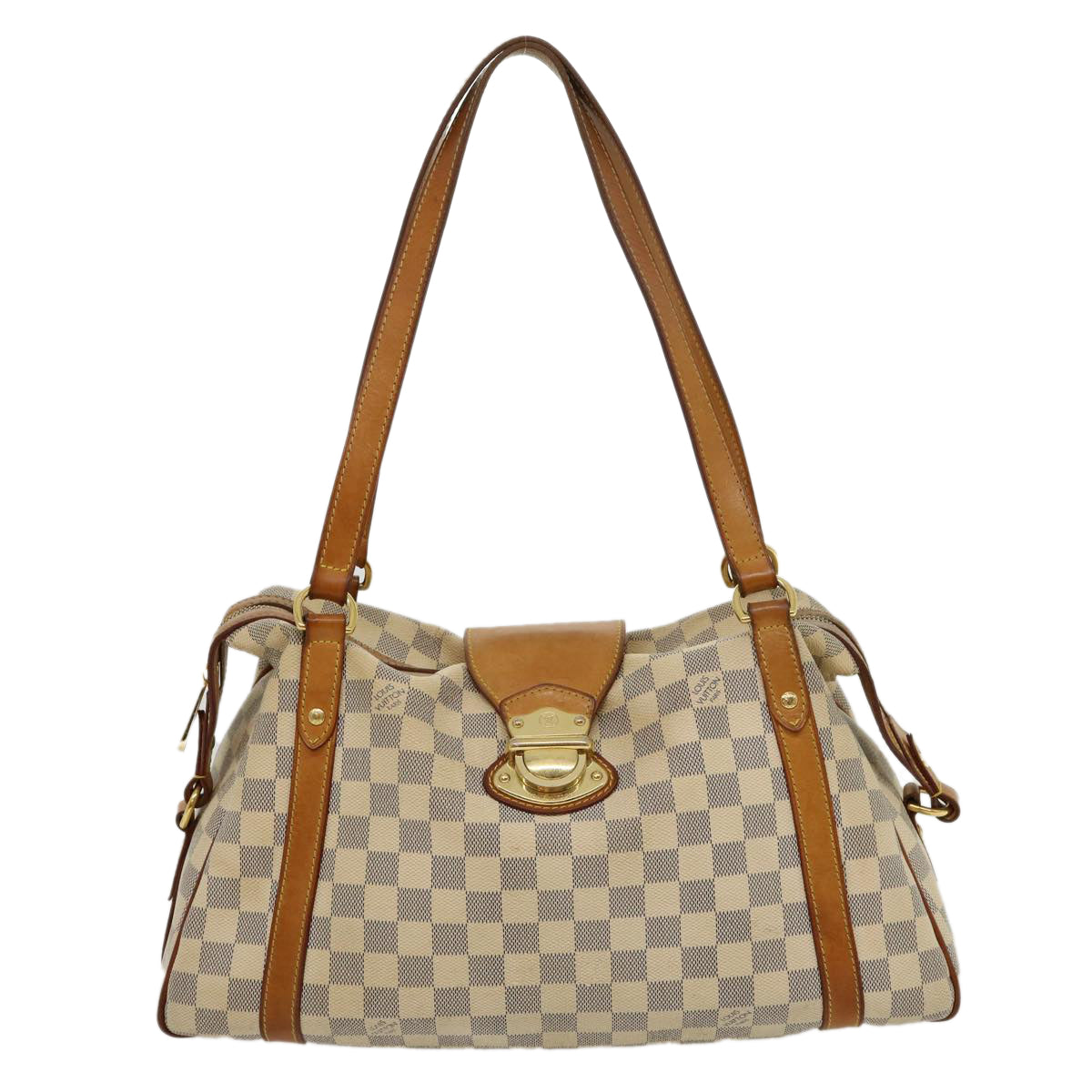 LOUIS VUITTON Damier Azur Stresa PM Tote Bag N42220 LV Auth 31218