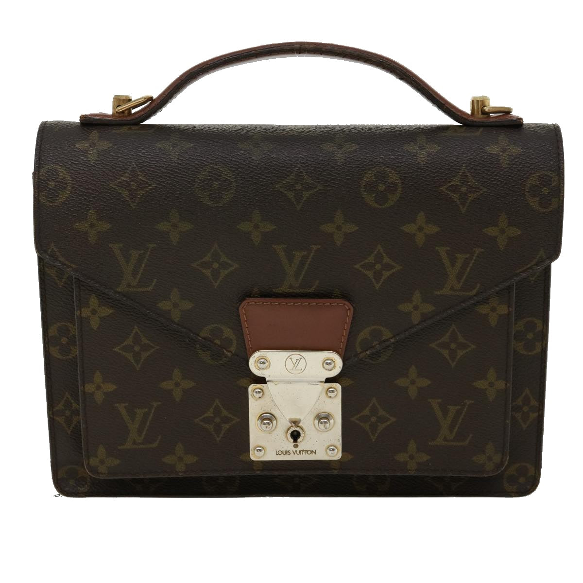 LOUIS VUITTON Monogram Monceau Hand Bag M51185 LV Auth 31231