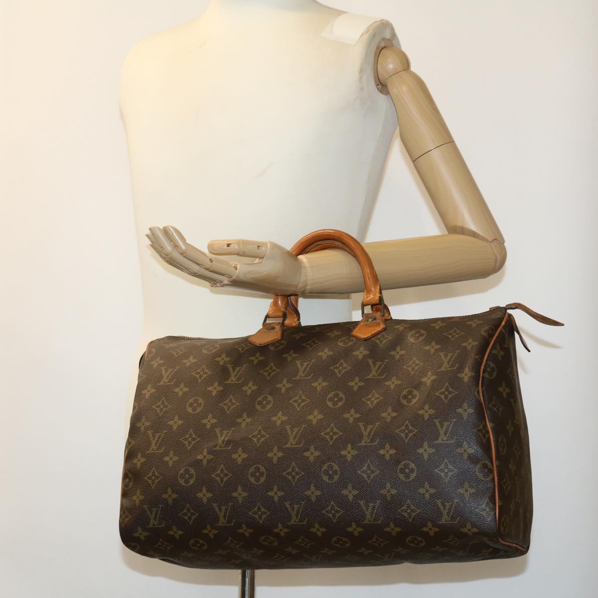 LOUIS VUITTON Monogram Speedy 40 Hand Bag M41522 LV Auth 31244