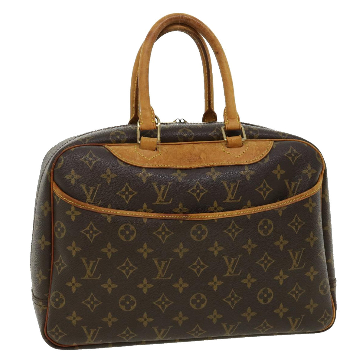 LOUIS VUITTON Monogram Deauville Hand Bag M47270 LV Auth 31249