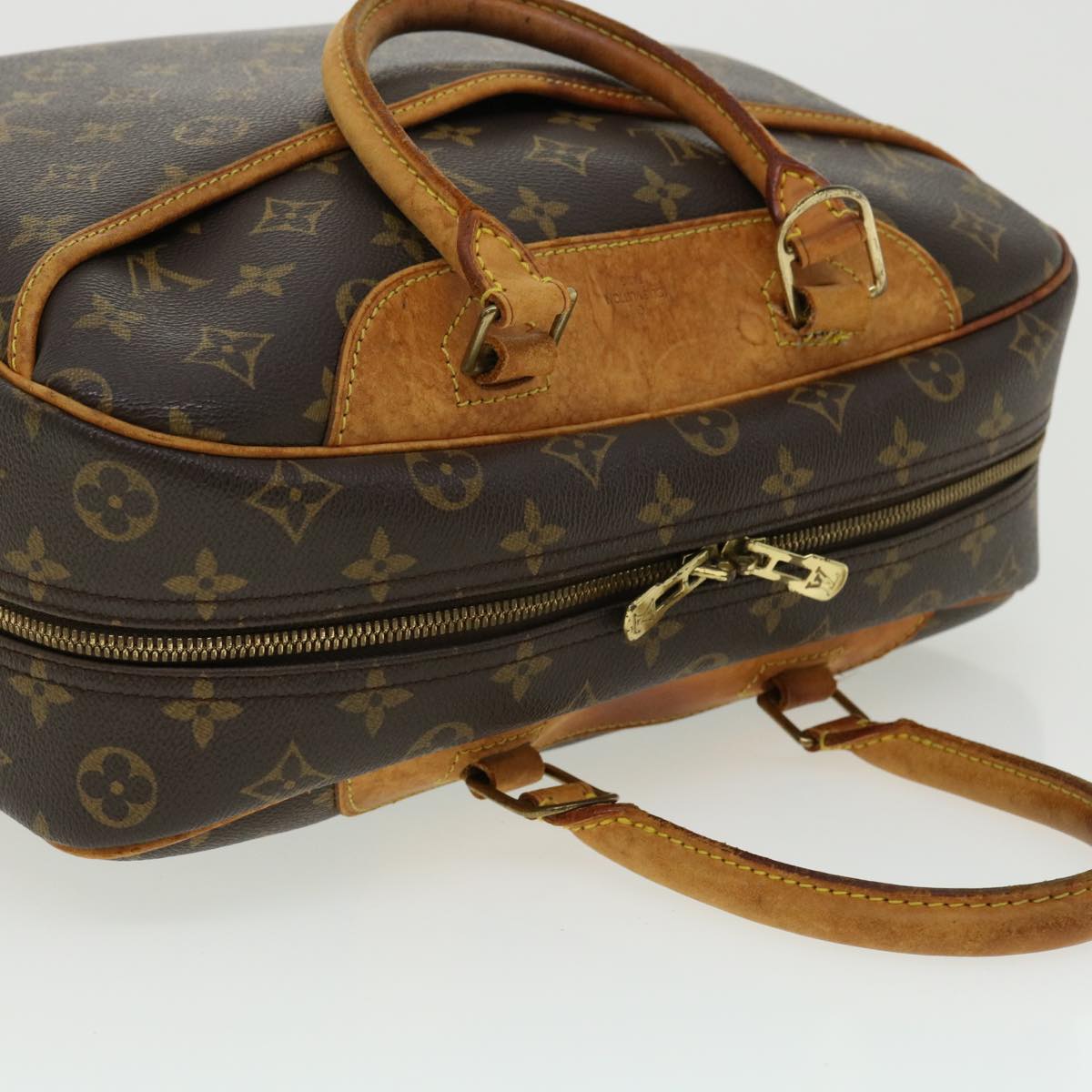 LOUIS VUITTON Monogram Deauville Hand Bag M47270 LV Auth 31249