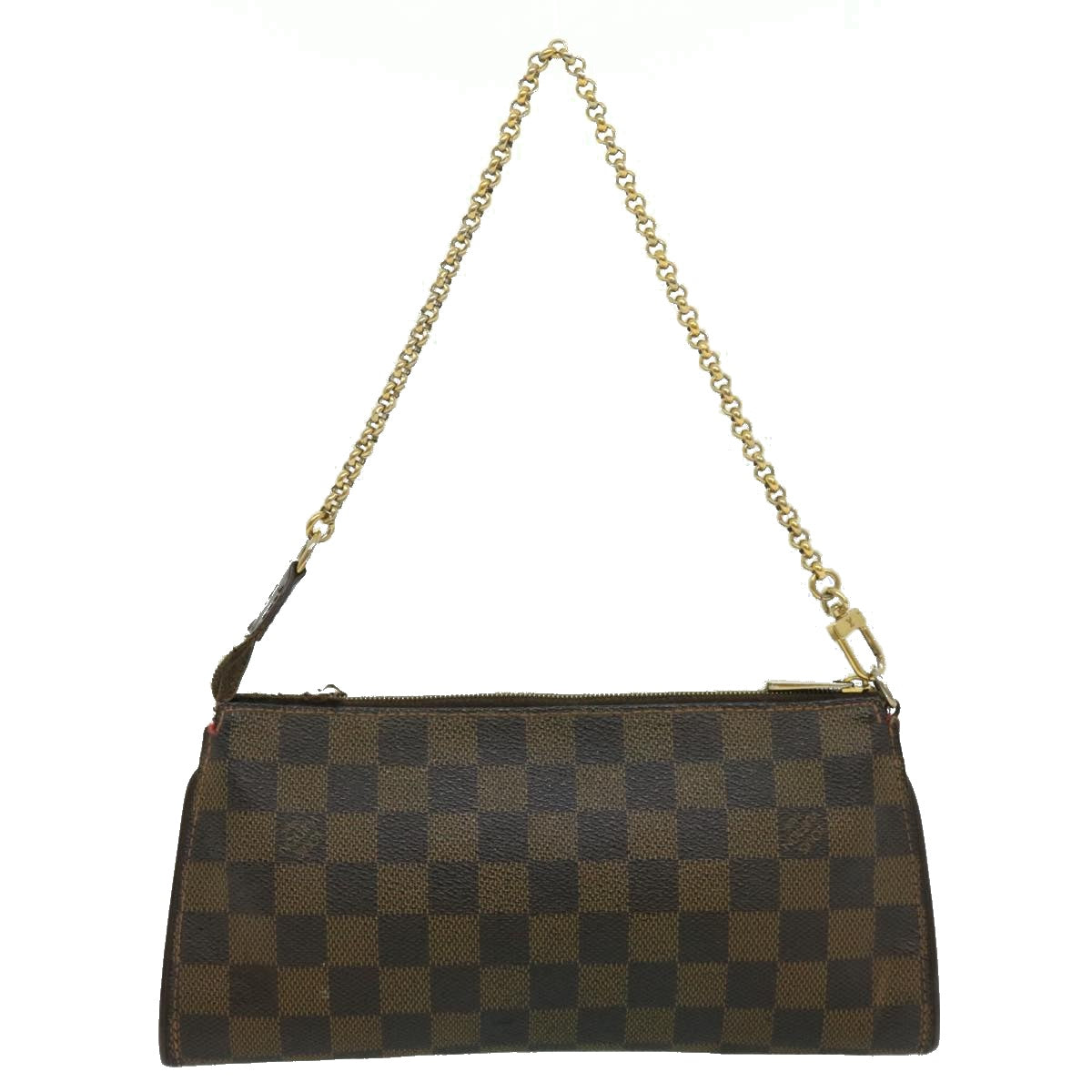 LOUIS VUITTON Damier Ebene Eva 2Way Shoulder Hand Pouch N55213 LV Auth 31291 - 0