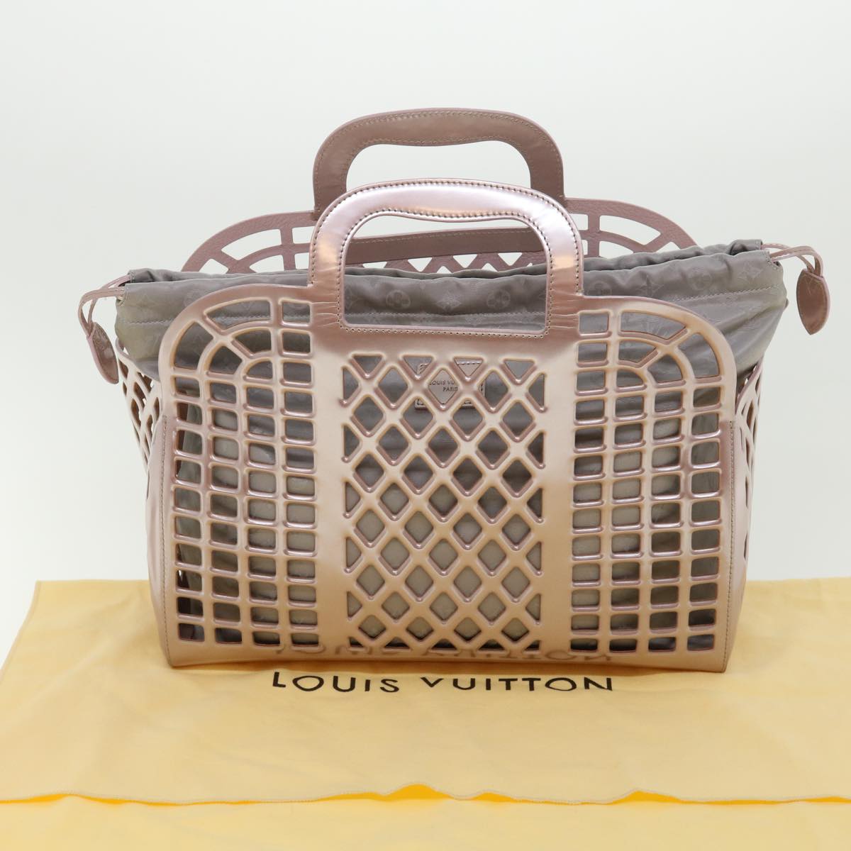 LOUIS VUITTON Patent Leather Jerry MM Hand Bag Purple M94207 LV Auth 31293A