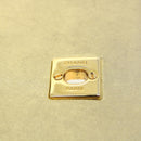 CHANEL Matelasse Turn Lock Chain Shoulder Bag Lamb Skin Gold CC Auth 31382A-8