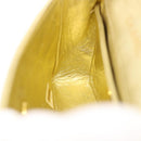 CHANEL Matelasse Turn Lock Chain Shoulder Bag Lamb Skin Gold CC Auth 31382A-22