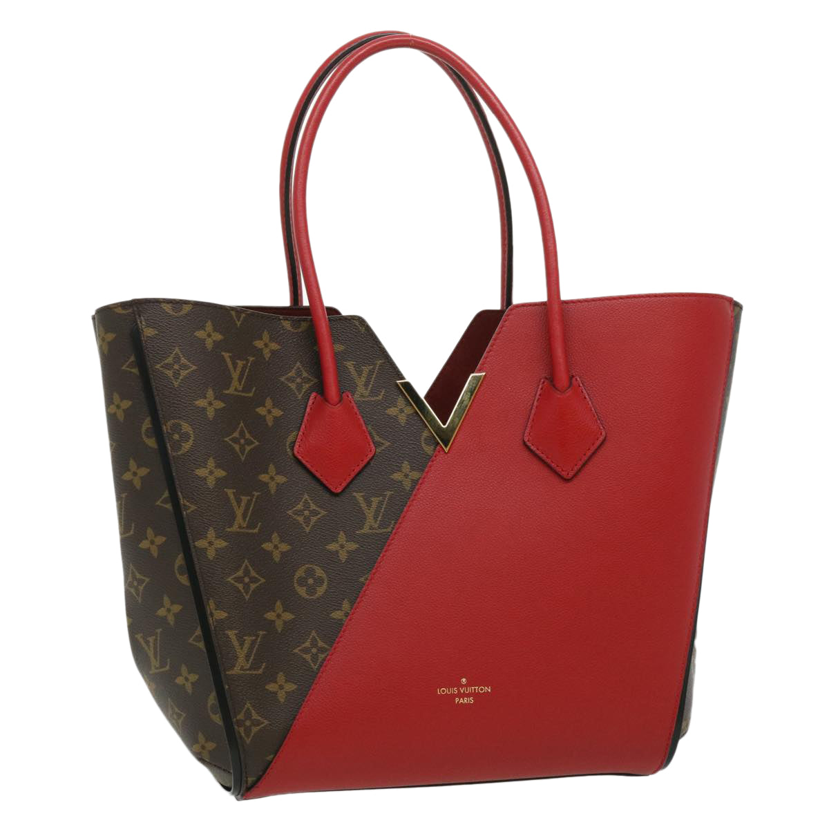 LOUIS VUITTON Monogram Cerise Kimono MM Tote Bag Red M40459 LV Auth 31385A