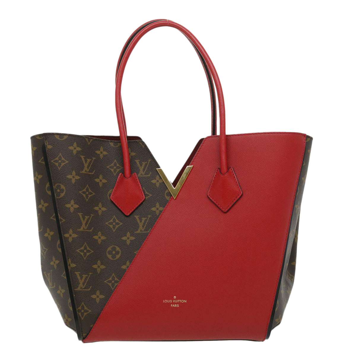 LOUIS VUITTON Monogram Cerise Kimono MM Tote Bag Red M40459 LV Auth 31385A