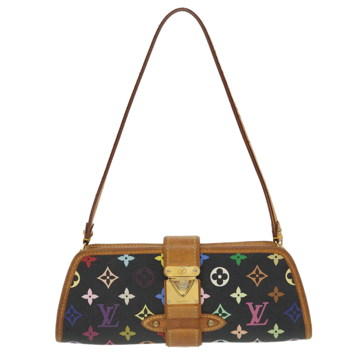 LOUIS VUITTON Monogram Multicolor Shirley Shoulder Bag Black M40050 Auth 31391A