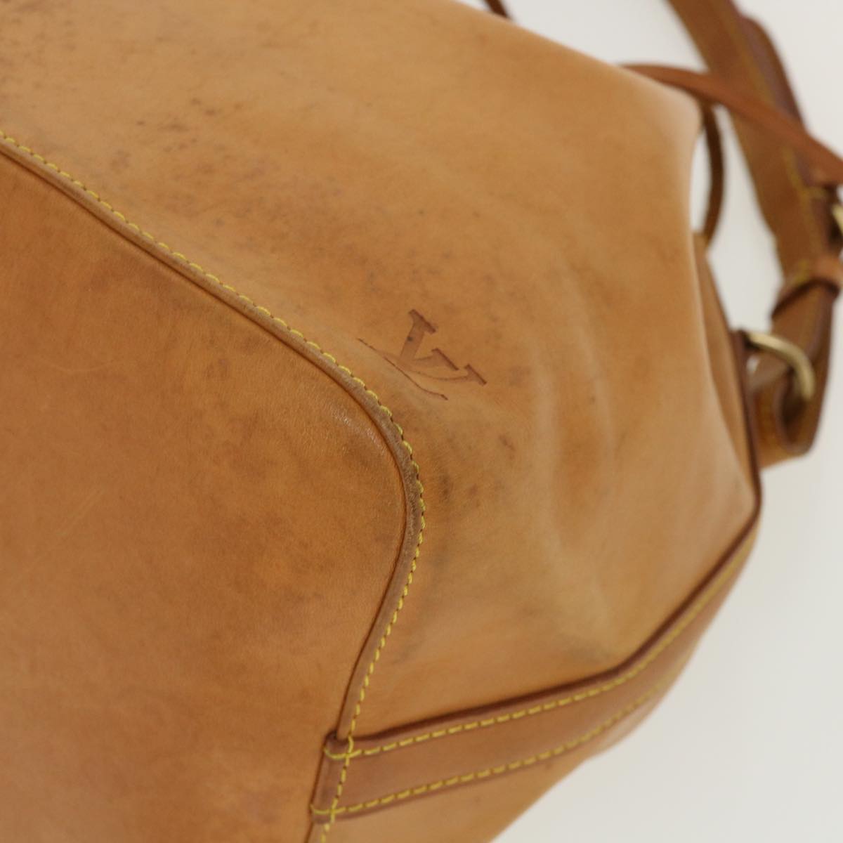 LOUIS VUITTON Nomad Leather Petit Noe Shoulder Bag SPO Brown M85003 Auth 31400