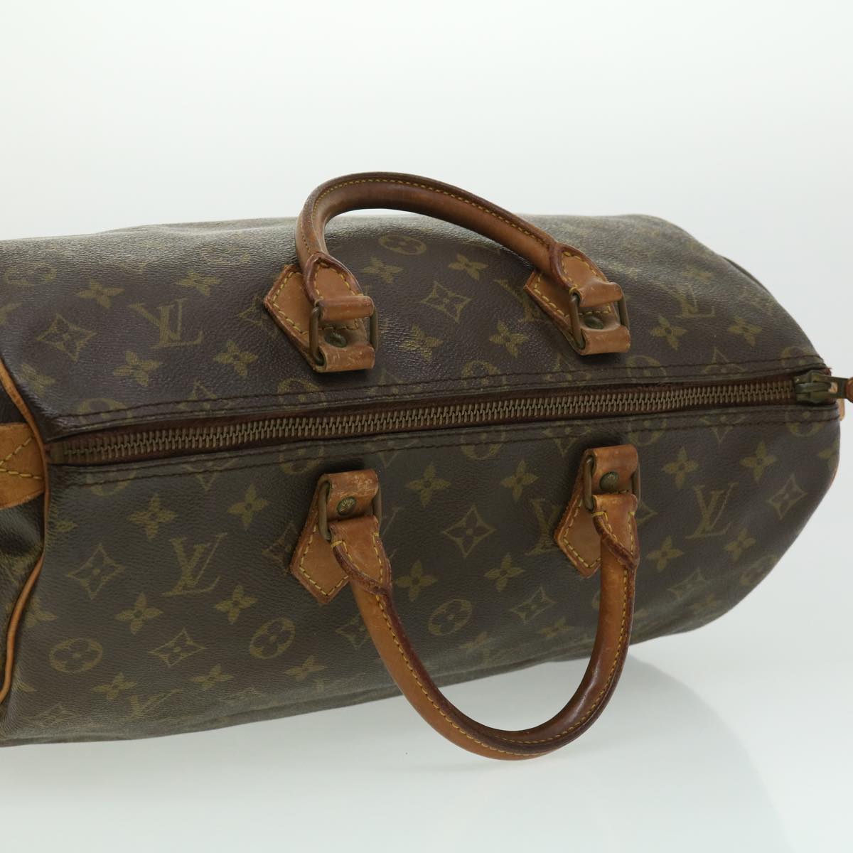 LOUIS VUITTON Monogram Speedy 35 Hand Bag M41524 LV Auth 31410