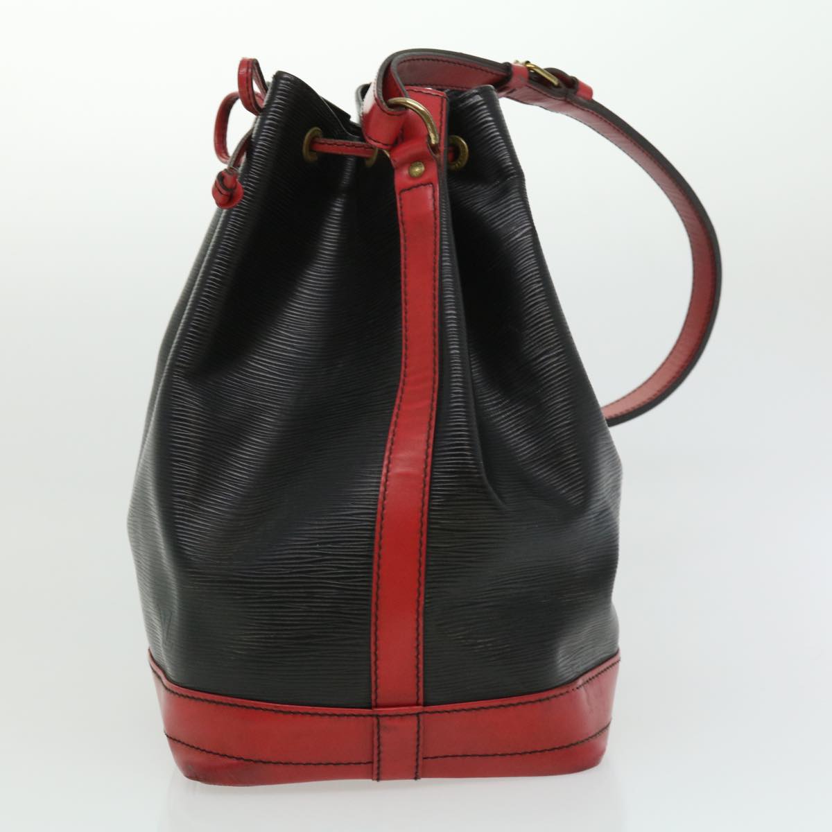 LOUIS VUITTON Epi By color Noe Shoulder Bag Black Red M44017 LV Auth 31450