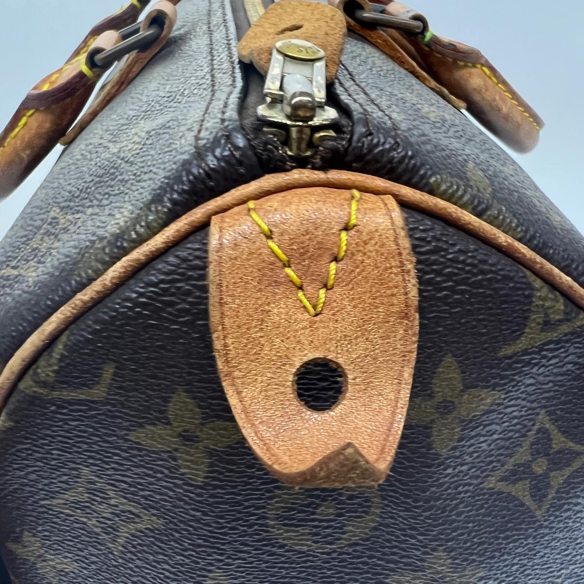 LOUIS VUITTON Monogram Speedy 35 Hand Bag M41524 LV Auth 31461