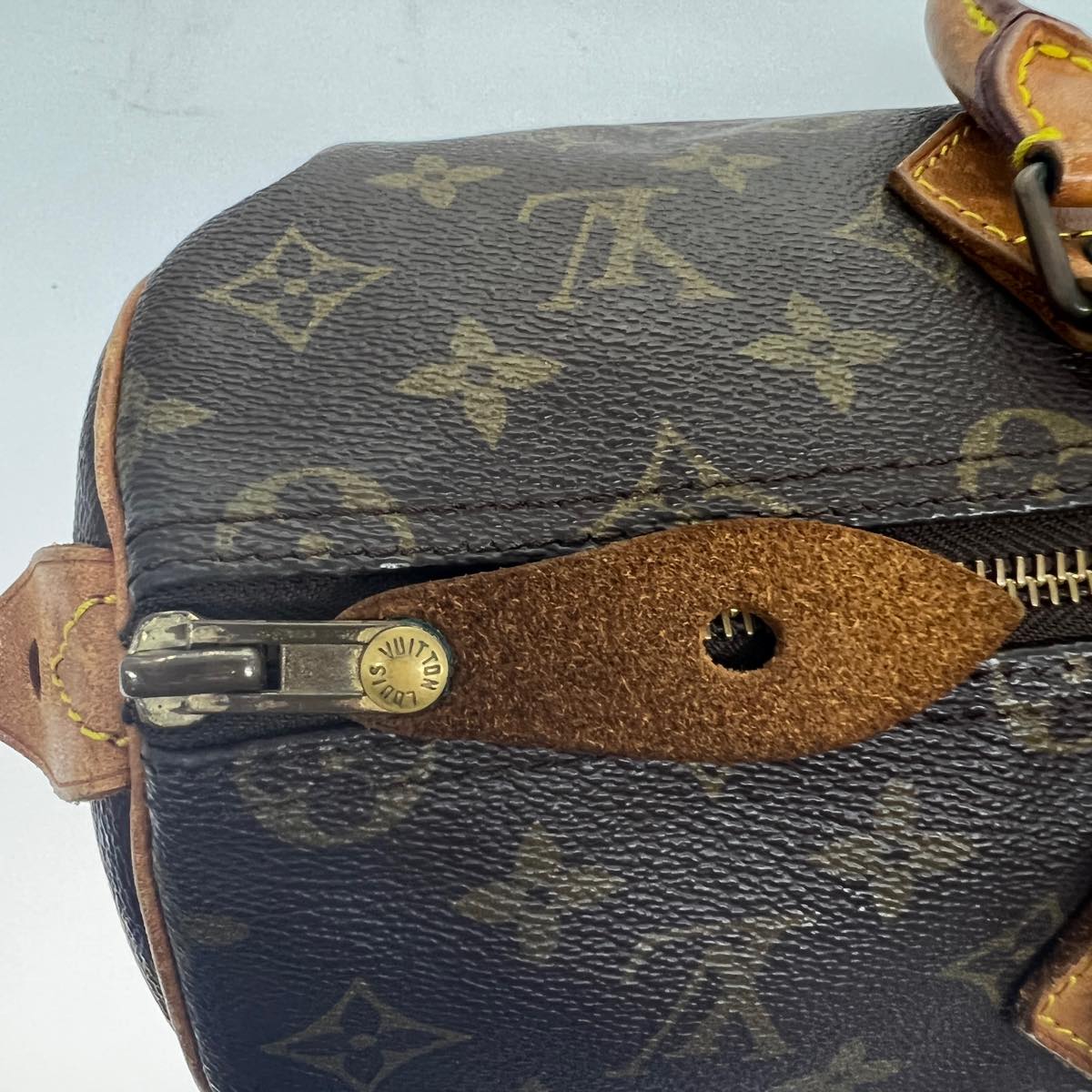 LOUIS VUITTON Monogram Speedy 35 Hand Bag M41524 LV Auth 31461