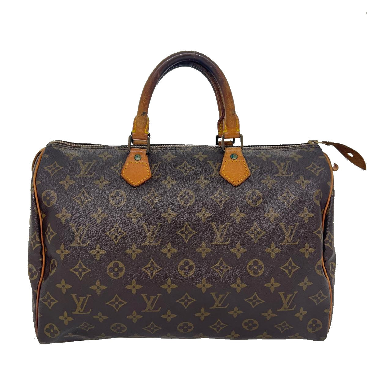 LOUIS VUITTON Monogram Speedy 35 Hand Bag M41524 LV Auth 31461