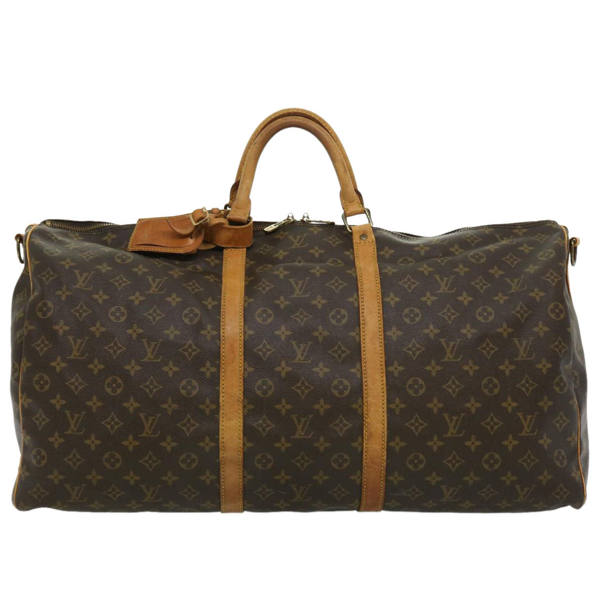 LOUIS VUITTON Monogram Keepall Bandouliere 60 Boston Bag M41412 LV Auth 31488