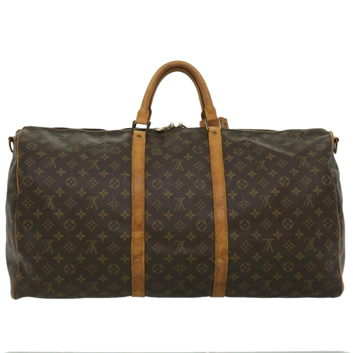 LOUIS VUITTON Monogram Keepall Bandouliere 60 Boston Bag M41412 LV Auth 31488