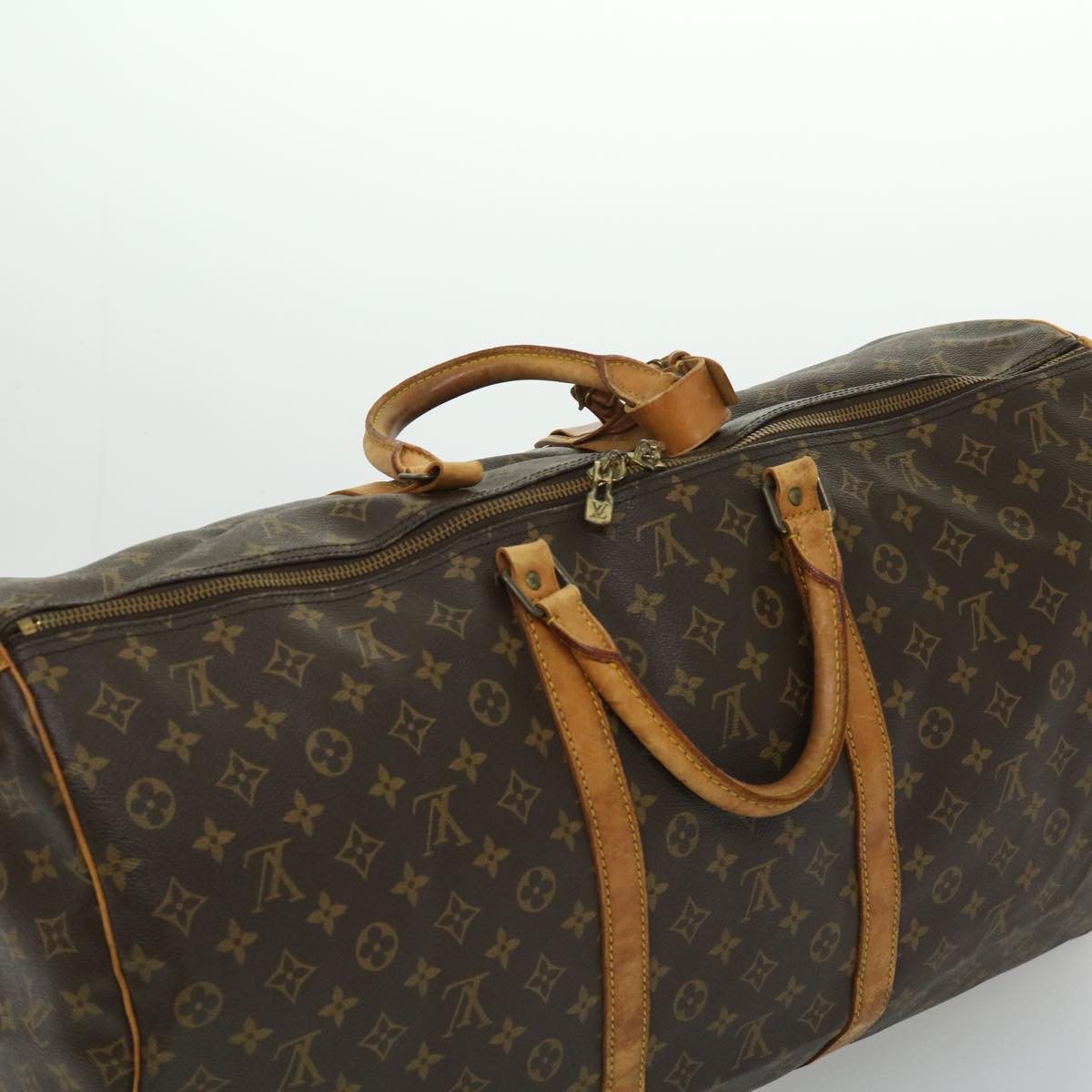 LOUIS VUITTON Monogram Keepall Bandouliere 60 Boston Bag M41412 LV Auth 31488