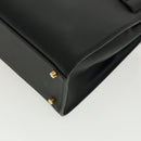 VERSACE Hand Bag Leather 2way Black DBFG311 Auth 31495A-15