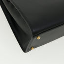 VERSACE Hand Bag Leather 2way Black DBFG311 Auth 31495A-16