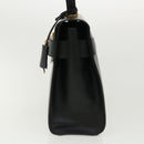 VERSACE Hand Bag Leather 2way Black DBFG311 Auth 31495A-3