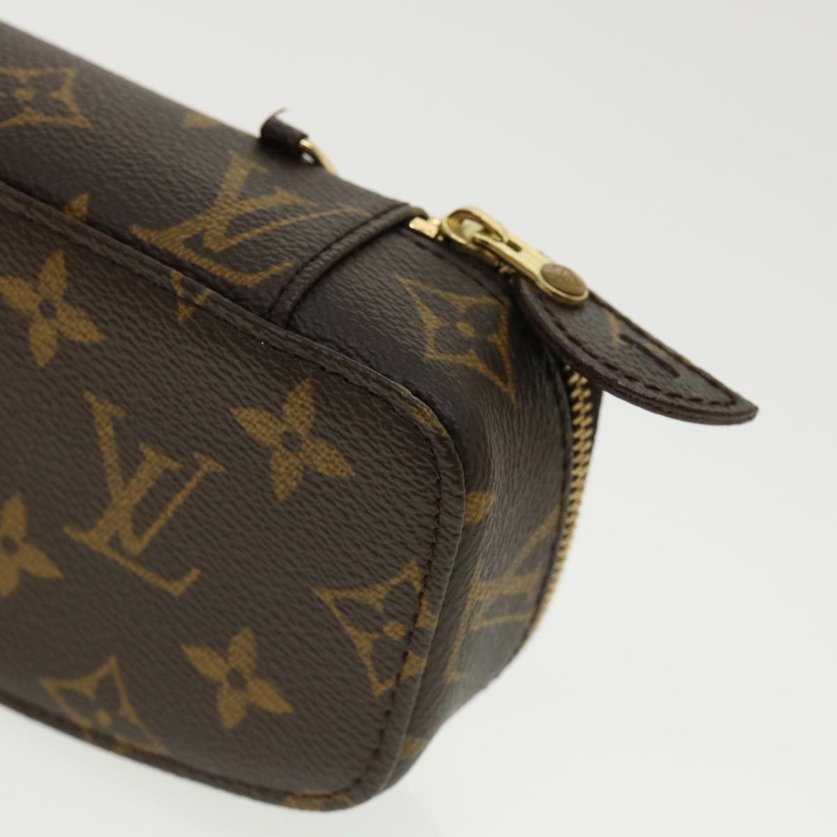 LOUIS VUITTON Monogram Poche Monte Carlo Jewelry Box M47352 LV Auth 31562A