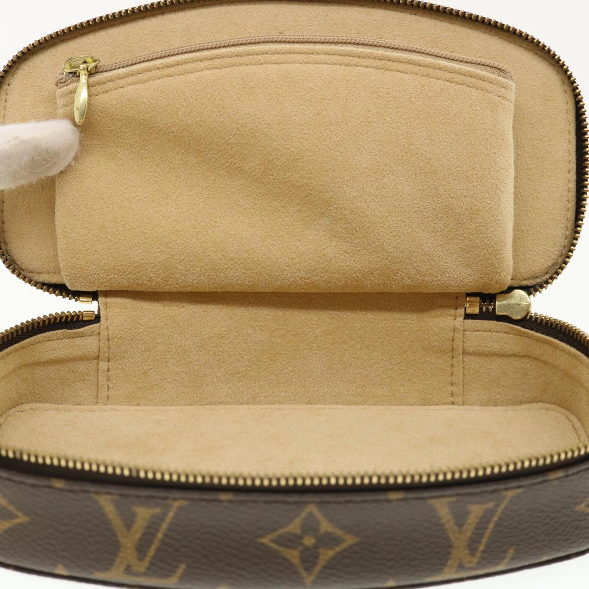 LOUIS VUITTON Monogram Poche Monte Carlo Jewelry Box M47352 LV Auth 31562A