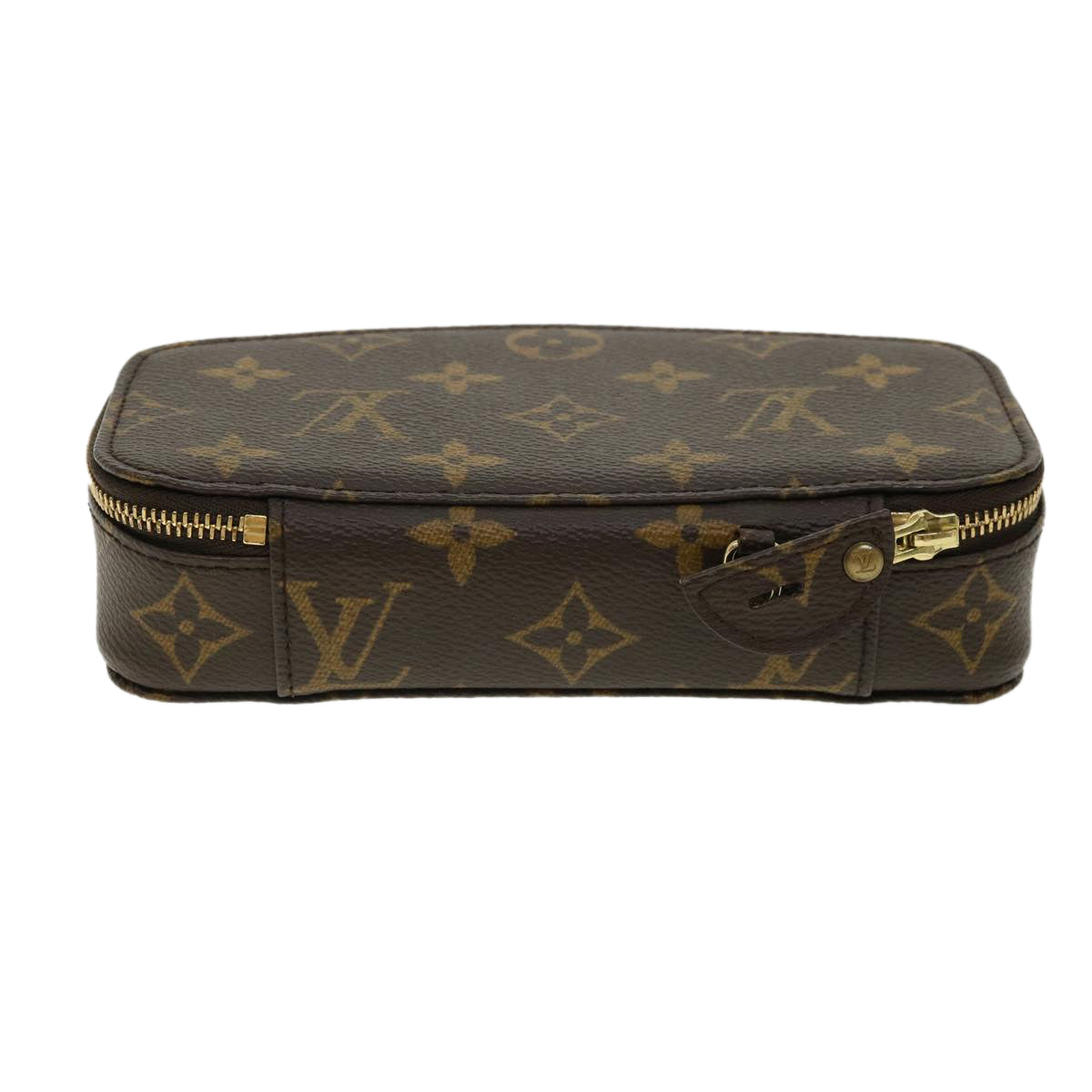 LOUIS VUITTON Monogram Poche Monte Carlo Jewelry Box M47352 LV Auth 31562A